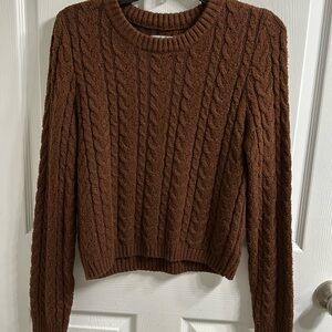 American Eagle Brown Cotton Sweater Size L